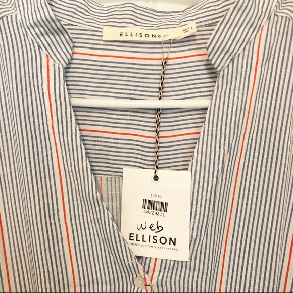 Ellison Flowy Cap Sleeve Top Size Large NWT - Picture 3 of 4